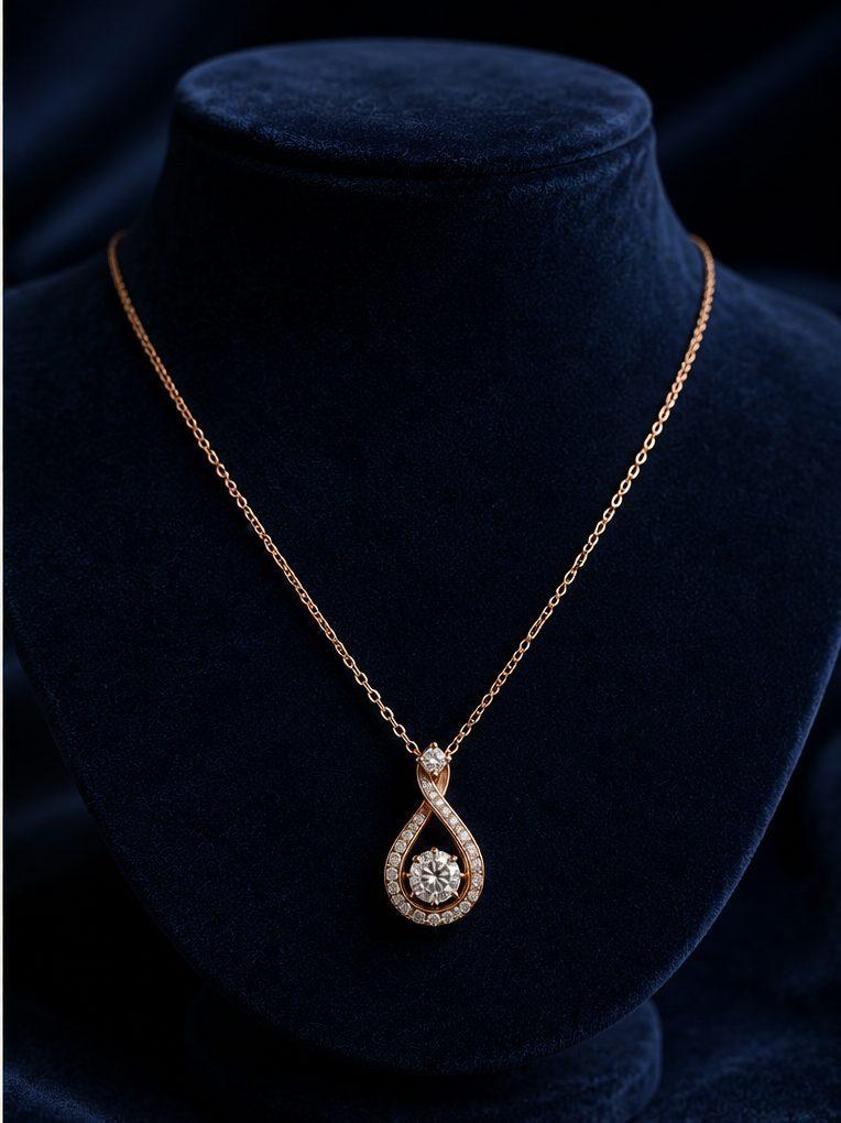 Collier en or rose