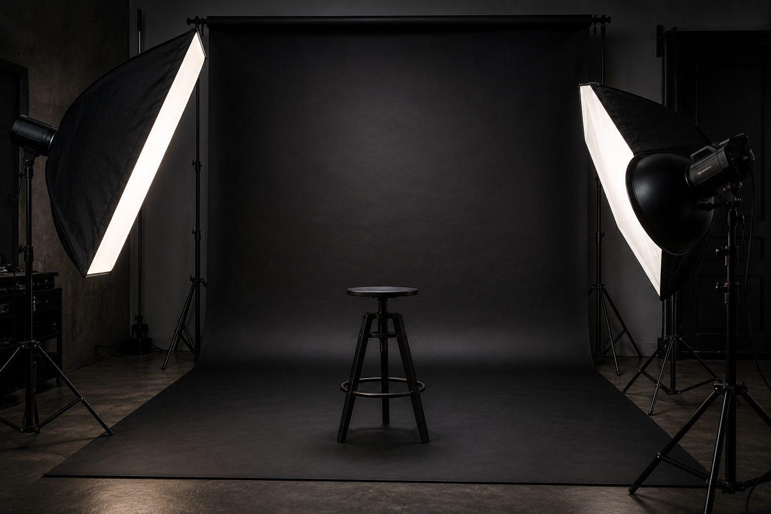 Plateau de tournage du studio photo